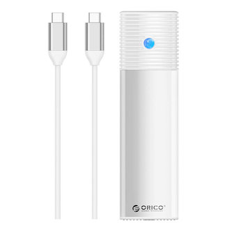 Externí kryt M.2 NVMe, Orico PWM2-G2-WH-EP, USB-C, 10Gb/s (stříbrný)