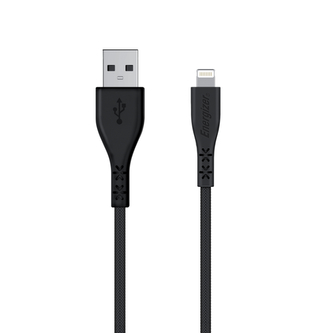 Energizer HardCase - propojovací kabel USB-A k Lightning s certifikací MFi 1,2 m (černý)