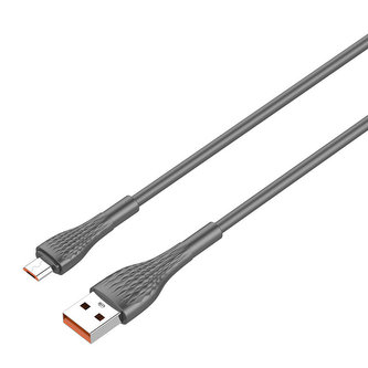 LDNIO LS671 USB - Micro USB 1m, 30W kabel (šedý)