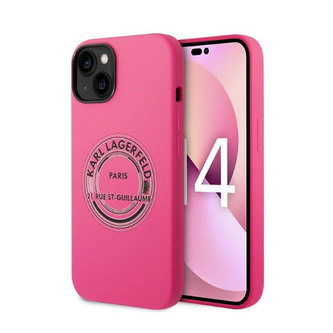 Karl Lagerfeld Silicone RSG - pouzdro pro iPhone 14 Plus (růžové) Karl Lagerfeld Silicone RSG - pouzdro pro iPhone 14 Plus (růžové)