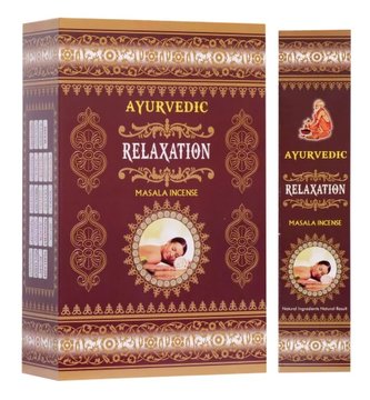 Indické vonné tyčinky Ayurvedic Relaxation 15 ks