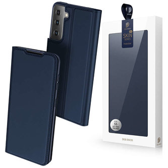 Ochranné flipové pouzdro Dux Ducis Skin Pro pro Samsung Galaxy S21 Plus 5G Navy Blue