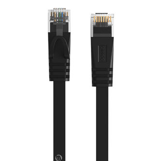 Orico RJ45 Cat.6 plochý síťový kabel Ethernet 2 m (černý)
