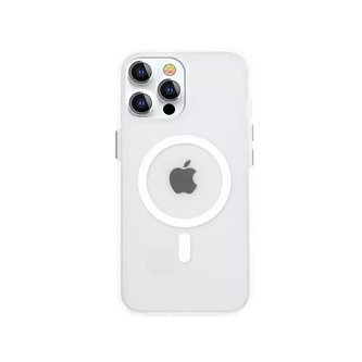Kingxbar PQY Elegant Series Magnetické pouzdro pro iPhone 13 Pro Max Housing Cover White (MagSafe Compatible)