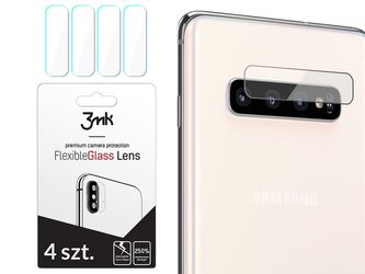 4x 3mk flexibilní sklo pro objektiv fotoaparátu pro Galaxy S10 Plus