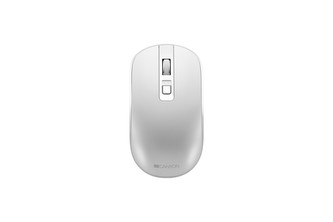 CANYON myš MW-18PW, optická, tichá, s bezdrátovým nabíjením 300mAh, 4.tl., až 1600 DPI, perleťově bílá