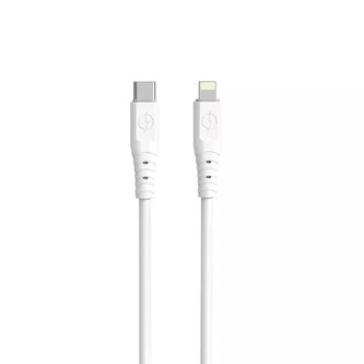 Dudao kabel, kabel USB typu C - Lightning 6A 65W PD bílý (TGL3X)
