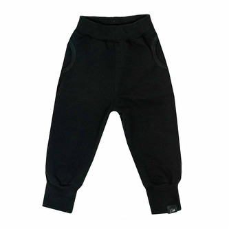 Rostoucí tepláky EasyFit Black; Barva: černá; Velikost: 74