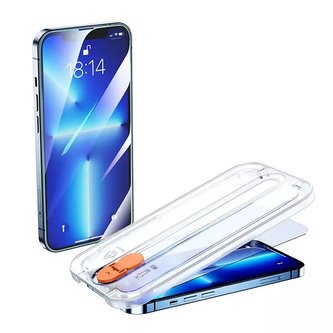 Tvrzené sklo Joyroom s montážní sadou pro iPhone 13 Pro Max 6,7" průhledné (JR-PF937)