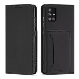Pouzdro na magnetické karty pro Samsung Galaxy A12 5G Pouch Wallet Card Holder Black