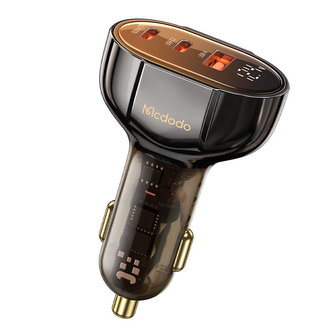 Car Charger Mcdodo CC-2310, 2xUSB-C + USB-A, with Display, 100W Car Charger Mcdodo CC-2310, 2xUSB-C + USB-A, with Display, 100W