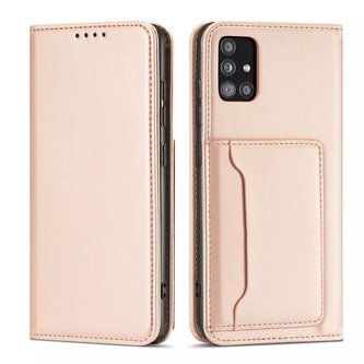 Magnet Card Case Case pro Samsung Galaxy A53 5G Pouch Wallet Card Holder Pink