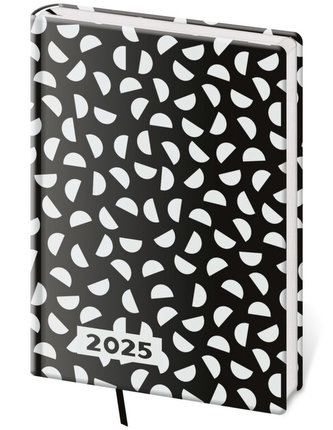 Kapesní diář A7 Vario Lyra B&W;