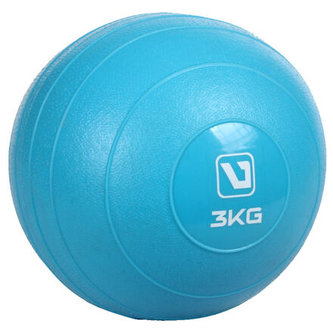 Weight ball míč na cvičení modrá hmotnost 3 kg