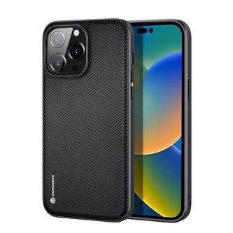 Kryt Dux Ducis Fino pouzdro iPhone 14 Pro Max černý nylon
