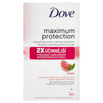 Dove Tuhý deodorant Maximum Protection Fresh s vůní granátového jablka a citronové verbeny 45 ml woman