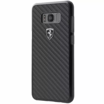 Pevné pouzdro Ferrari pro Samsung Galaxy S8 Plus black/black Carbon Heritage