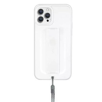 UNIQ pouzdro Heldro iPhone 12/12 Pro 6.1" bílé / natural frost Antimikrobiální