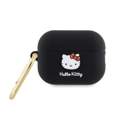 Hello Kitty Silicone 3D Kitty Head - pouzdro pro AirPods Pro 2 (černé)
