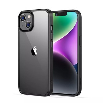 Ugreen pouzdro s gelovým rámem Classy Clear Enhanced Protective Case pro iPhone 14 Plus černý (LP622)