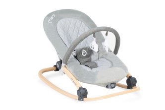 Vibrační lehátko MoMi s melodií LUMIWOOD šedá Vibrační lehátko MoMi s melodií LUMIWOOD šedá