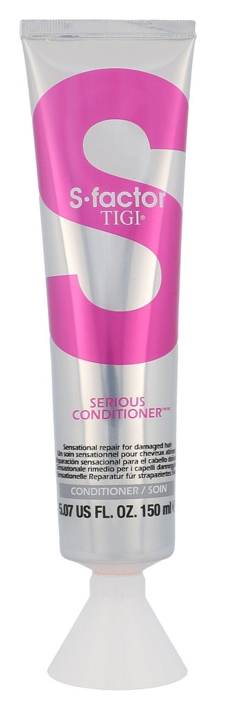 Tigi Obnovující kondicionér pro poškozené vlasy S-Factor Serious (Conditioner) Obnovující kondicionér pro poškozené vlasy S-Factor Serious (Conditioner) - Objem 150 ml woman