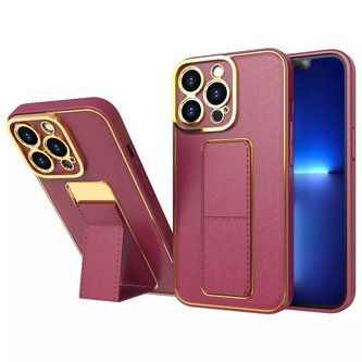 Nové pouzdro Kickstand Case pro iPhone 12 Pro se stojánkem červené