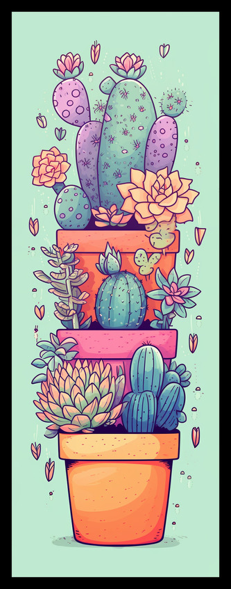 Sběratelská záložka - Kaktusy 1