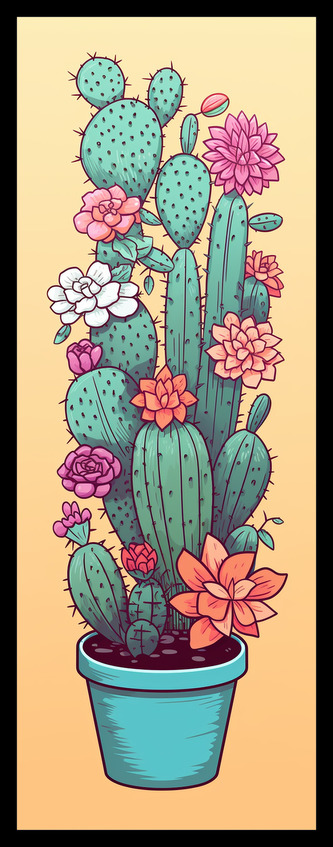 Sběratelská záložka - Kaktusy 2