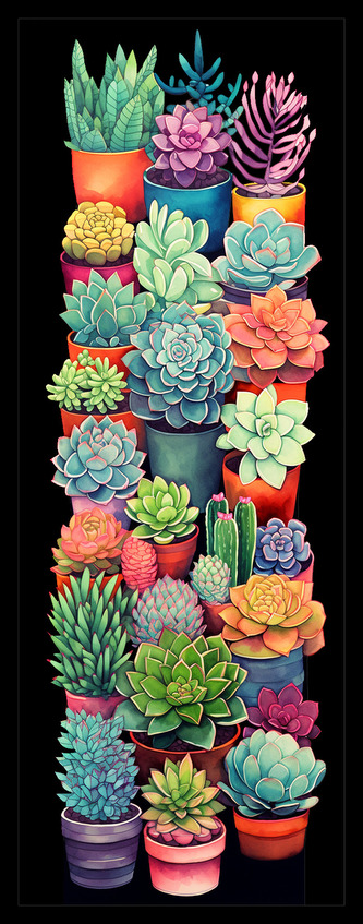 Sběratelská záložka - Kaktusy 3