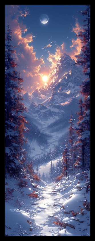 Sběratelská záložka - Zimní fantazie 1