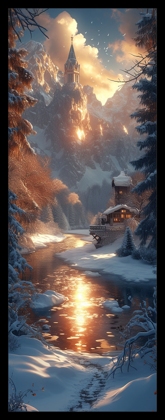 Sběratelská záložka - Zimní fantazie 2