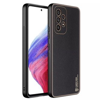 Elegantní kryt Dux Ducis Yolo z ekologické kůže pro Samsung Galaxy A53 5G černý Elegantní kryt Dux Ducis Yolo z ekologické kůže pro Samsung Galaxy A53 5G černý