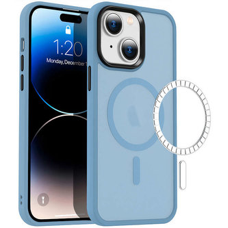 Ochranné pouzdro MagMat Case pro MagSafe pro Apple iPhone 14 Matte Sierra Blue