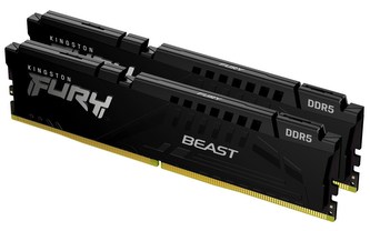 KINGSTON DIMM DDR5 32GB (Kit of 2) 6400MT/s CL32 ECC FURY Beast EXPO Černá