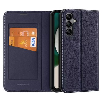 Dux Ducis Skin X2 pouzdro Samsung Galaxy A34 5G flip case stojánek na peněženku modrý