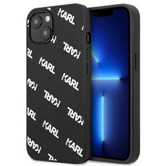 Karl Lagerfeld KLHCP13MPULMBK3 iPhone 13 6,1" pevný obal černý/černý celoplošný Karl Lagerfeld KLHCP13MPULMBK3 iPhone 13 6,1" pevný obal černý/černý celoplošný