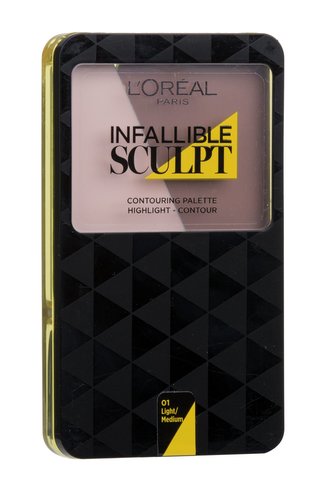 L`Oréal Paris Krémová konturovací paletka pro tvář Infallible Sculpt (Contour Palette) 10 g Odstín 01 Light Medium woman
