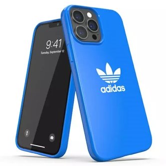 Etui Adidas OR SnapCase Trojlístek pro Apple iPhone 13 Pro Max 6,7" niebieski/bluebird 47131
