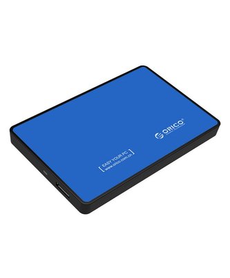Externí pouzdro na pevný disk Orico SSD/HDD 2,5" SATA III (modré)