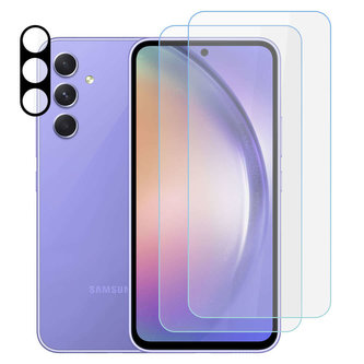 2x Supreme Set Tempered Glass Protector Screen pro Samsung Galaxy A54 5G Clear