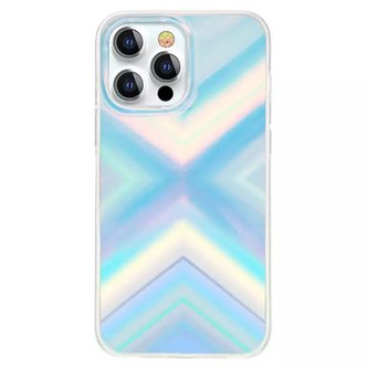 Luxusní elegantní pouzdro Kingxbar Streamer Series pro iPhone 13 Pro Blue (trojúhelník)