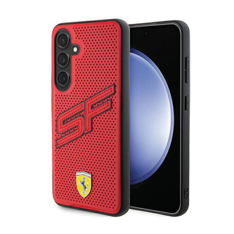 Ferrari Big SF Perforated - pouzdro pro Samsung Galaxy S24+ (červené)