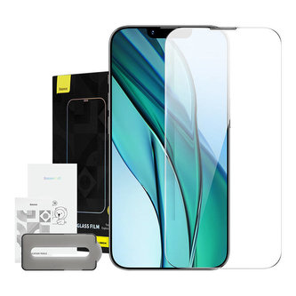 Baseus Crystal Tvrzené sklo odolné proti prachu 0,3 mm pro iPhone 14 Plus/13 Pro Max (1 ks)