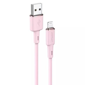 Acefast MFI USB kabel - Lightning 1,2 m, 2,4 A růžový (C2-02 růžový)