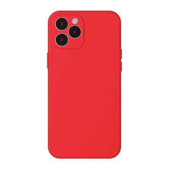 Baseus Liquid Silica Gel Case Flexibilní gelové pouzdro pro iPhone 12 Pro Max Red (WIAPIPH67N-YT09)