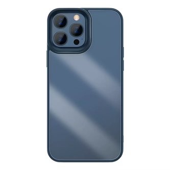 Baseus Crystal Phone Case Armored Case pro iPhone 13 Pro s gelovým rámem modrý (ARJT000703)