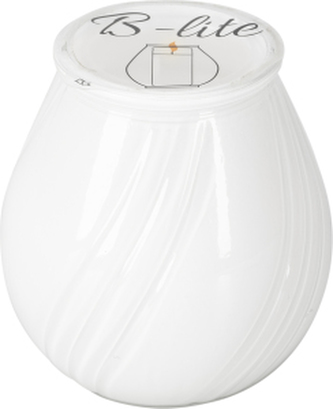 B-lite zahradní svíčka ve skle, bílá, 120 g