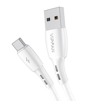 Kabel USB-C Vipfan Racing X05, 3A, 2 m (bílý)