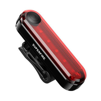 Zadní světlo na kolo Superfire BTL01, USB, 230mAh